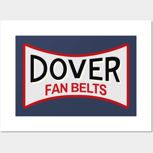 Dover Fan Belts (Original Design - Dark Blue Posters and Art